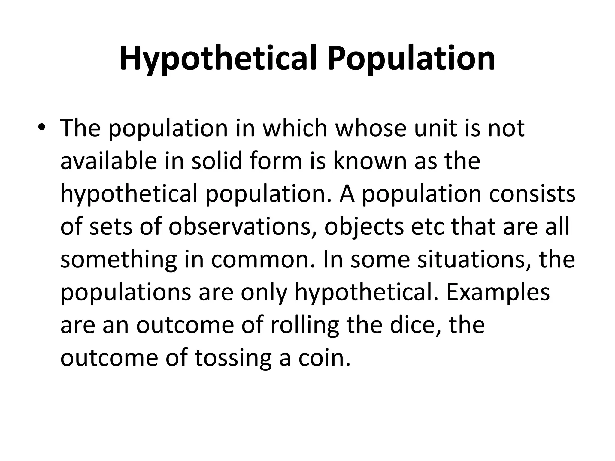 Sample and Population in Research - Meaning, Examples and Types | PPT
