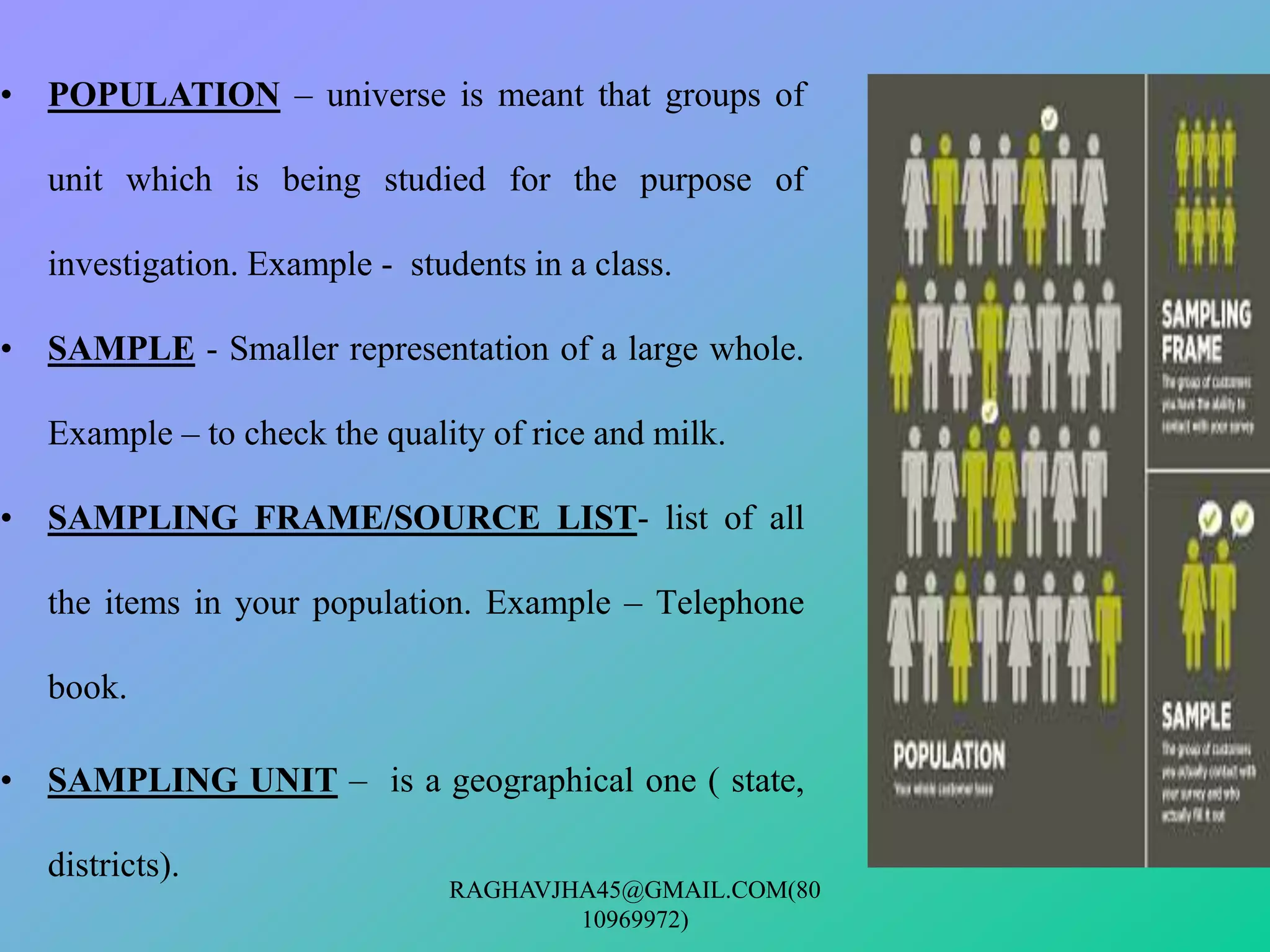 Sample and sampling design | PPT