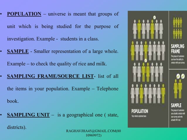 Sample and sampling design | PPT