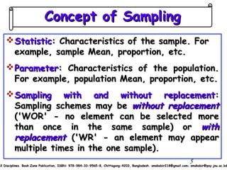 Sample And Sampling Designs
