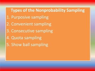 Sample and sampling techanique | PPTX