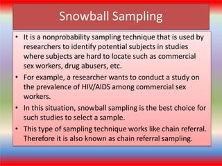 Sample and sampling techanique | PPTX