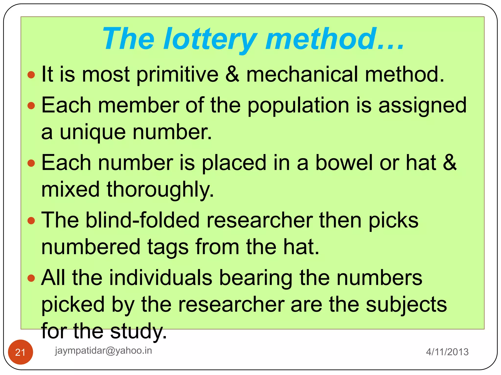 Sample and sampling techniques | PPT