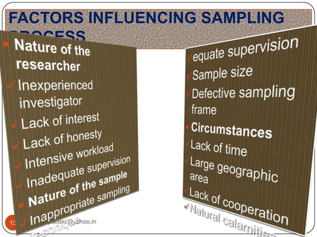Sample and sampling techniques | PPTX | Biological Sciences | Science