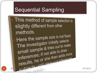 Sample and sampling techniques | PPTX
