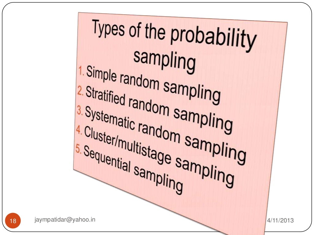 Sample and sampling techniques