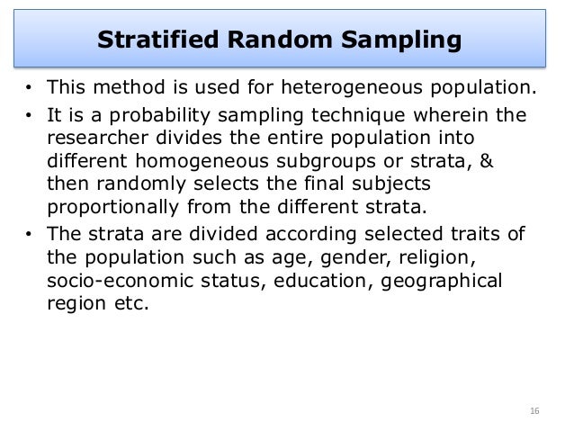 Sample and sampling techniques
