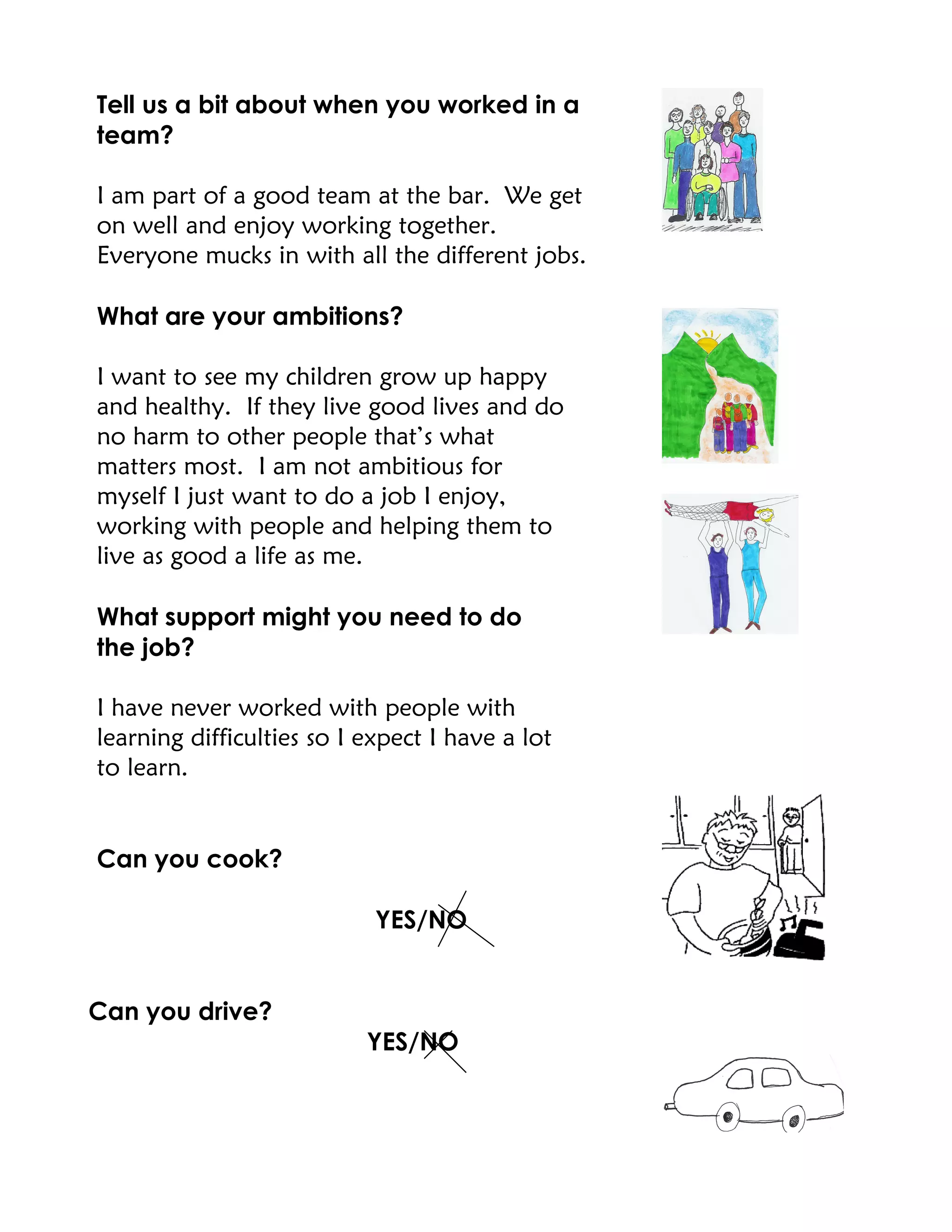 Sample application form good | DOC | Special Needs Kids | Parenting