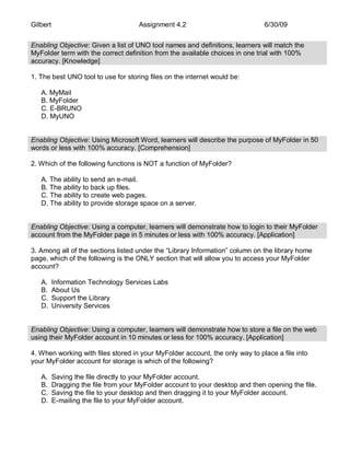 Using The Assessment Example Questions – WYXAJW