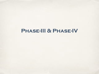 Phase-III & Phase-IV
 