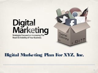1
Digital Marketing Plan ForXYZ, Inc.
 