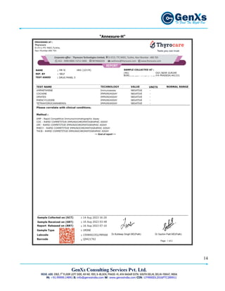 Comprehensive Background Verification Report - Sample | PDF