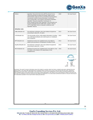 Comprehensive Background List Comprehensive Background Verification Report - Sample | PDF