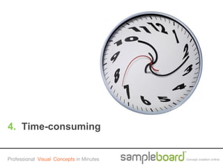 4. Time-consuming


Professional Visual Concepts in Minutes   concept creation online
 