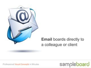 Email boards directly to
                                          a colleague or client



Professional Visual Concepts in Minutes
 