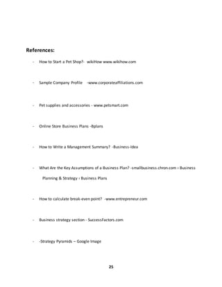Reference Code Business Plan Sample business plan (online shop) | DOCX