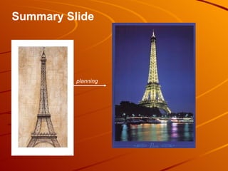 Summary Slide planning 