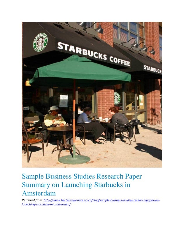 research paper on starbucks