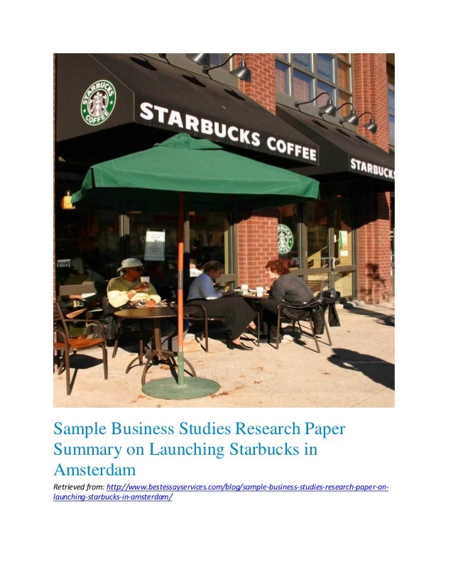 starbucks research study