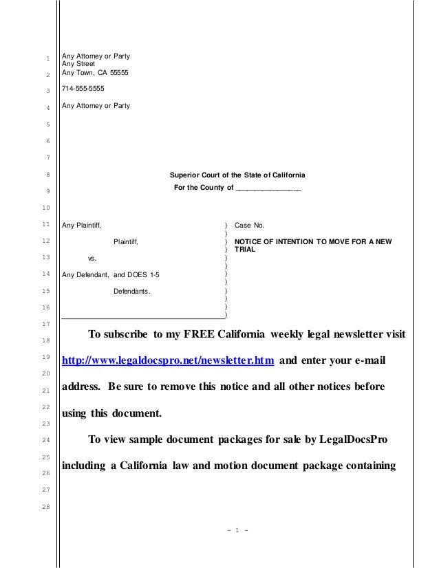 Motion 5 Trial