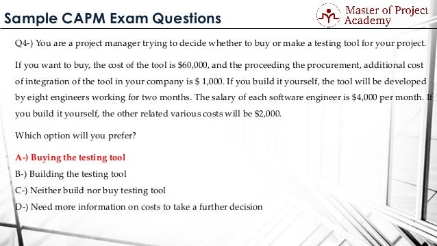 CAPM Demotesten