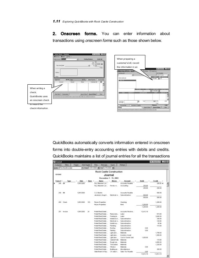 Quickbook Complete notes