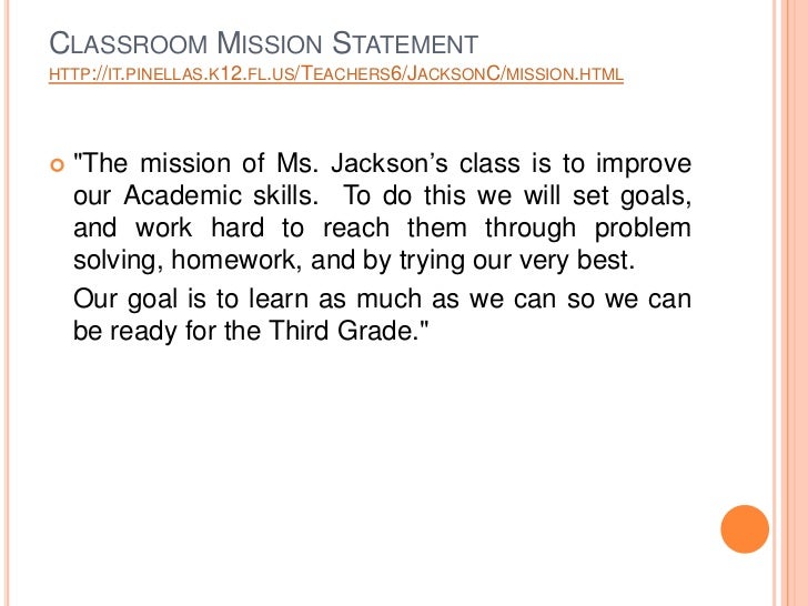 sample classroom mission statement sample mission statements