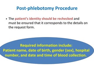 Collection & Handling of Blood Sample Hematology | PDF