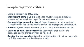 Comprehensive Guide to Sample Collection and Transport in Clinical ...