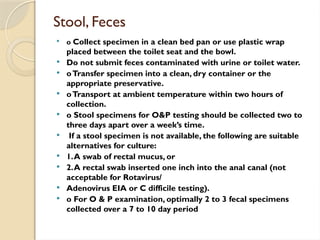 The proper collection of a specimen for Microbiology culture | PPTX