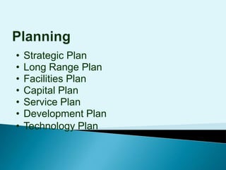 Community healthPlanning ContextU.S. public libraries have strong planning culture