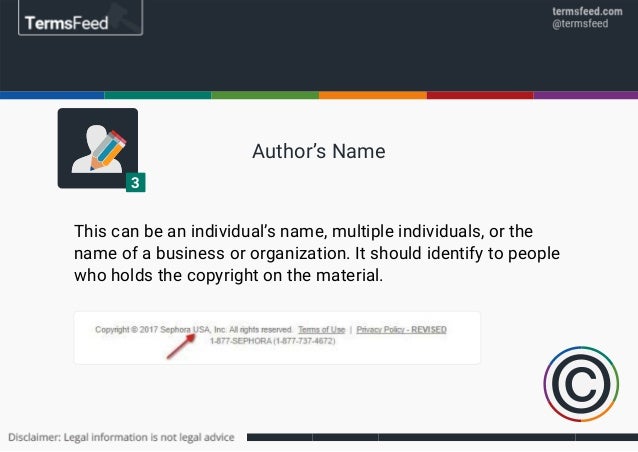 how to copyright a name