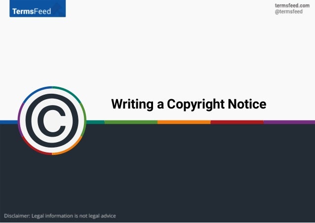 sample copyright notices copyright notice