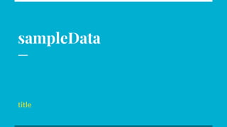Sample data | PPT