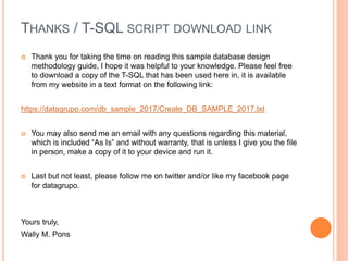 Sample database design methodology | PPSX