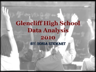 Glencliff High School
   Data Analysis
        2010
    By: Sonia Stewart
 