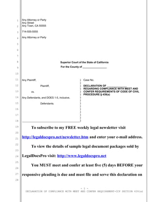 responsive pleadings