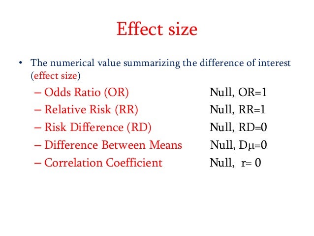 Sample determinants and size