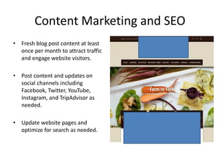 Digital and Social Content Marketing Proposal Example for Resort Hotel