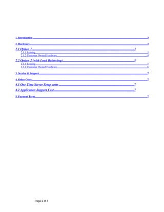 Sample Document On Hardware Software Proposal | DOC