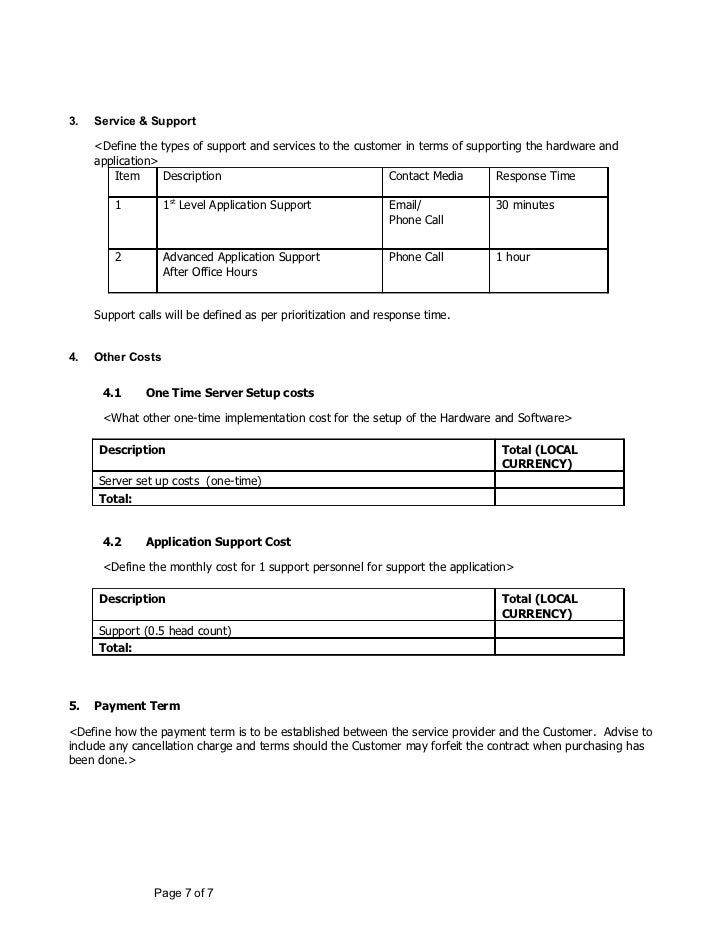 purchase proposal template