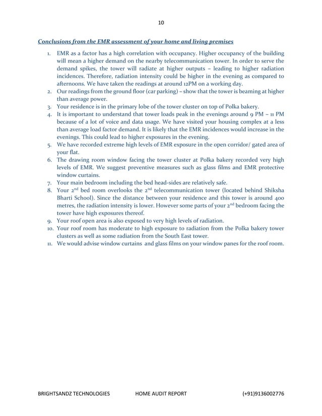 EMR Premise assessment report (Sample 1) | PDF