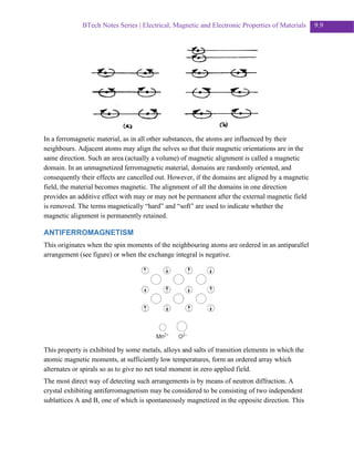 Magnetic and Electronic Properties of Materials of Materials | PDF