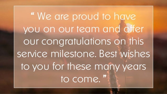 sample employee appreciation messages for years of service awards