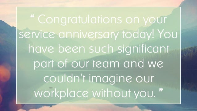 sample employee appreciation messages for years of service awards