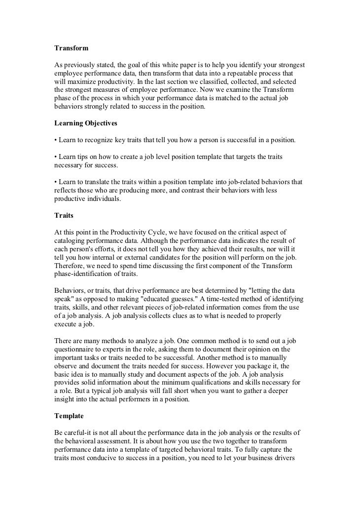 sample employee evaluations