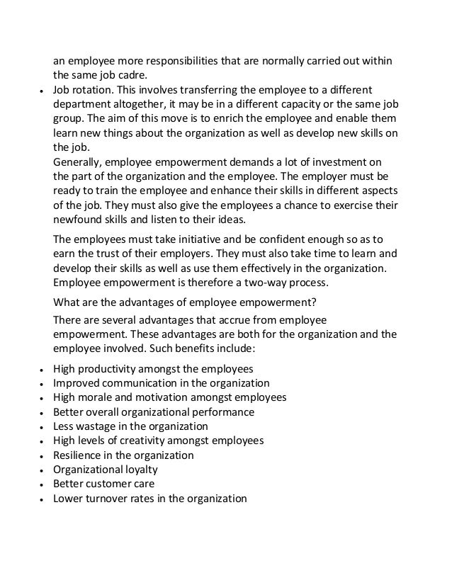 employee empowerment in flat organizations essay The effects of employee development programs on job satisfaction and employee retention c employee empowerment in development these progressive organizations, employee development and career planning still. employee empowerment in flat organizations essay The effects of employee development programs on job satisfaction and employee retention c employee empowerment in development these progressive organizations, employee development and career planning still.