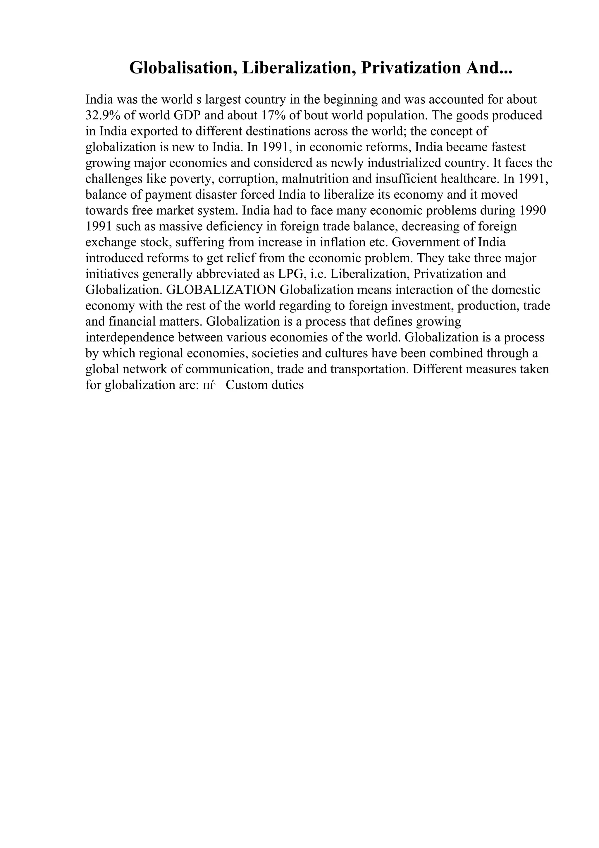 Sample Essay Introduction | PDF