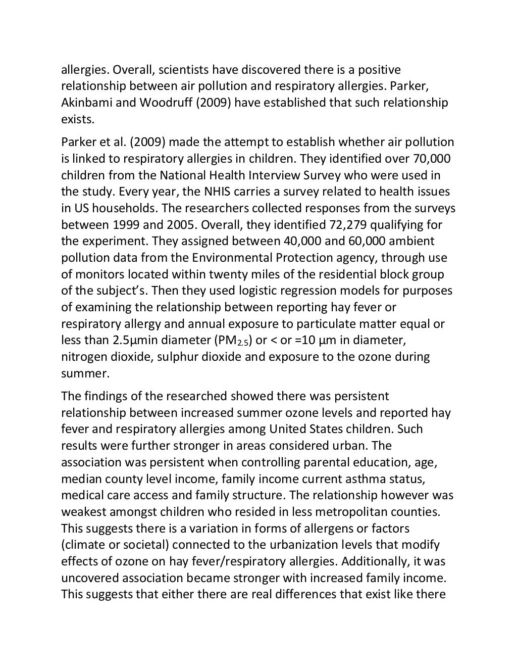 Vehicle pollution essay