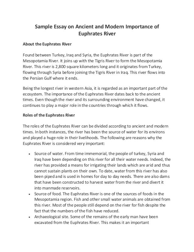 Essay on importance